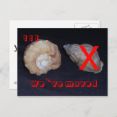 wir sind umgezogen-postkarte aankondigingskaart (Voorkant / Achterkant)