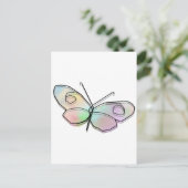 Wire Butterfly Briefkaart (Staand voorkant)