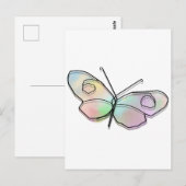 Wire Butterfly Briefkaart (Voorkant / Achterkant)
