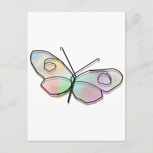 Wire Butterfly Briefkaart (Voorkant)