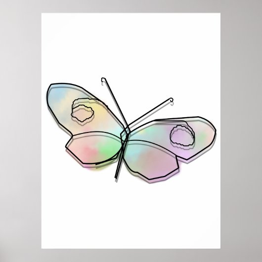Wire Butterfly Poster (Voorkant)