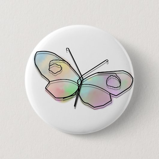 Wire Butterfly Ronde Button 5,7 Cm (Voorkant)