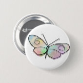 Wire Butterfly Ronde Button 5,7 Cm (Voorkant /achterkant)