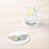 Wire Butterfly Ronde Kartonnen Onderzetter (Insitu)