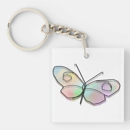 Wire Butterfly Sleutelhanger (voorkant)