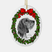 Wire Coat Dachshund Art van Glenda S. Harlan Keramisch Ornament (Rechts)