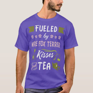 Wire Fo Terrier Kisses en Tea T-shirt