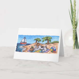 Wire Fox Endless Summer Kaart met witte envelop