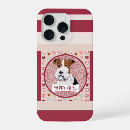 Wire Fox naam Valentine Heart iPhone 11 Pro Hoesje iPhone 15 Pro Case (Achterkant)