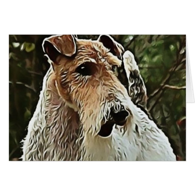 Wire Fox Terrier (Voorkant Horizontaal)
