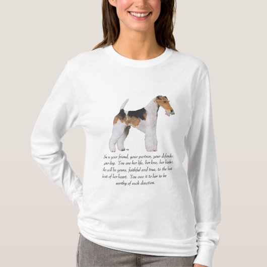 Wire Fox Terrier Aandenken VROUWELIJK T-shirt (Voorkant)