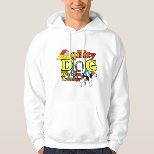 Wire_Fox_Terrier_Agility_ Hoodie (Voorkant)