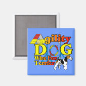 Wire_Fox_Terrier_Agility_ Magneet (Voorkant / Achterkant)