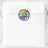 Wire_Fox_Terrier_Agility_ Ronde Sticker (Tas)