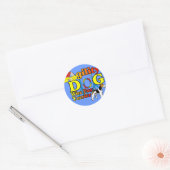 Wire_Fox_Terrier_Agility_ Ronde Sticker (Envelop)