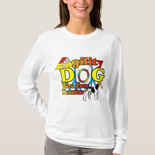 Wire_Fox_Terrier_Agility_ T-shirt (Voorkant)