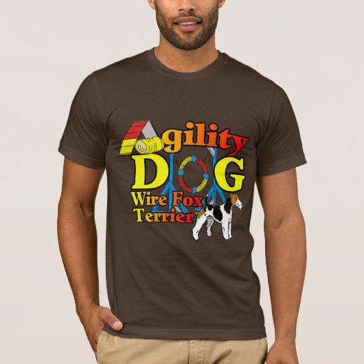 Wire_Fox_Terrier_Agility_ T-shirt (Voorkant)