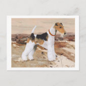 Wire Fox Terrier Autumn Briefkaart (Voorkant)