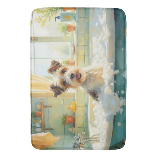 Wire Fox Terrier bad decor Badmat (Voorkant Verticaal)