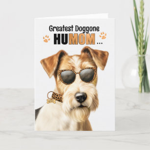 Wire Fox Terrier Beste Moederdag ooit voor Moeder Feestdagen Kaart