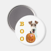Wire Fox Terrier Boo Magneet (Voorkant / Achterkant)