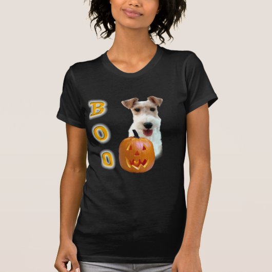 Wire Fox Terrier Boo T-shirt (Voorkant)