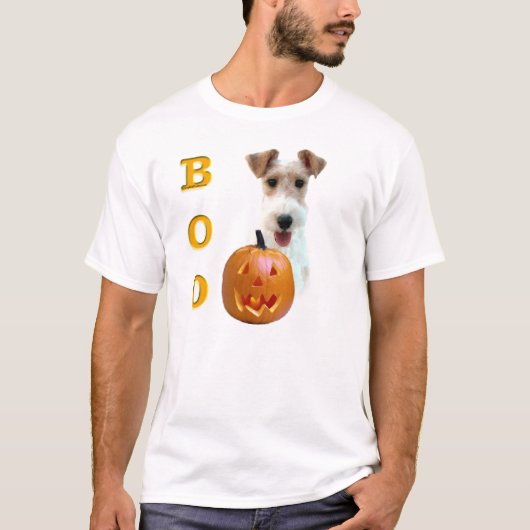 Wire Fox Terrier Boo T-shirt (Voorkant)