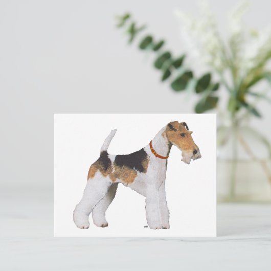Wire Fox Terrier Briefkaart (Staand voorkant)