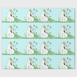 Wire Fox Terrier & Butterfly Cadeaupapier