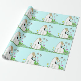 Wire Fox Terrier & Butterfly Cadeaupapier