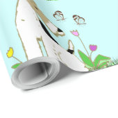 Wire Fox Terrier & Butterfly Cadeaupapier (Rol Hoek)