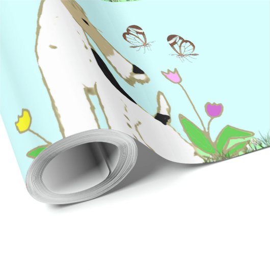 Wire Fox Terrier & Butterfly Cadeaupapier (Rol Hoek)