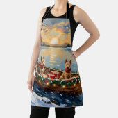 Wire Fox Terrier Christmas Boat Holiday Schort (Insitu)