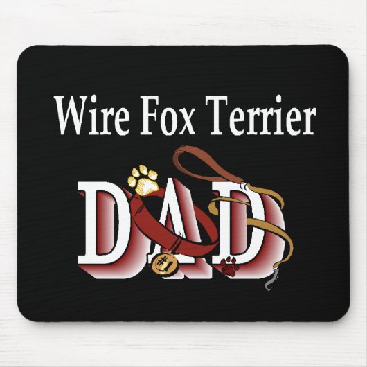 Wire Fox Terrier Dad Gifts Muismat (Voorkant)