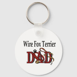 Wire Fox Terrier Dad Gifts Sleutelhanger