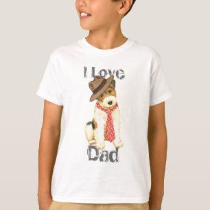 Wire Fox Terrier Dad T-shirt