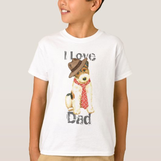 Wire Fox Terrier Dad T-shirt (Voorkant)
