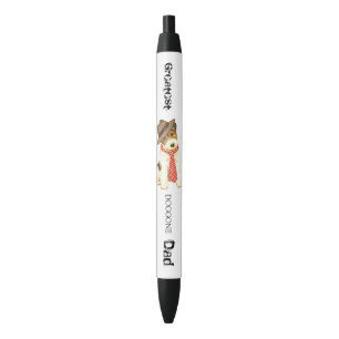 Wire Fox Terrier Dad Zwarte Inkt Pen