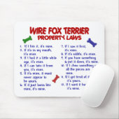 WIRE FOX TERRIER de Wetten van het Bezit 2 Muismat (Met muis)