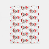 Wire Fox Terrier Dog Breed Christmas Stars Fleece Deken (Voorkant)