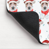Wire Fox Terrier Dog Breed Christmas Stars Muismat (Hoek)