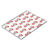 Wire Fox Terrier Dog Breed Christmas Stars Notitieboek (Linkerzijde)