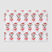 Wire Fox Terrier Dog Breed Christmas Stars Tissuepapier (Voorkant)