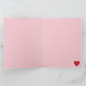 Wire Fox Terrier Dog Heart Glasses Roze Rood Kaart (Binnen)