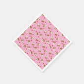 Wire Fox Terrier Dog Heart Glasses roze Servet (Hoek)