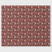 Wire Fox Terrier Dog Kerstmis Cadeaupapier (Vlak)