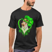 Wire Fox Terrier Dog St Patricks Day Lover Irish S T-shirt (Voorkant)