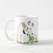 Wire Fox Terrier en Butterflies Koffiemok (Links)