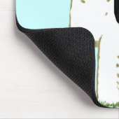 Wire Fox Terrier en Butterflies Muismat (Hoek)