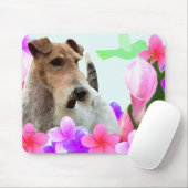 Wire Fox Terrier en Flowers Muismat (Met muis)